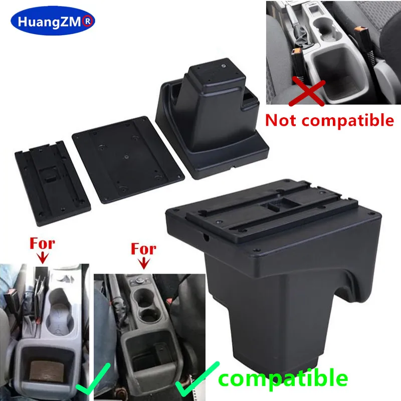 Car Armrest Box Console Storage box Double-Layer with Cup Holder For Ford Focus 3 Mk3 Interior Dedicated Retrofit Accessory