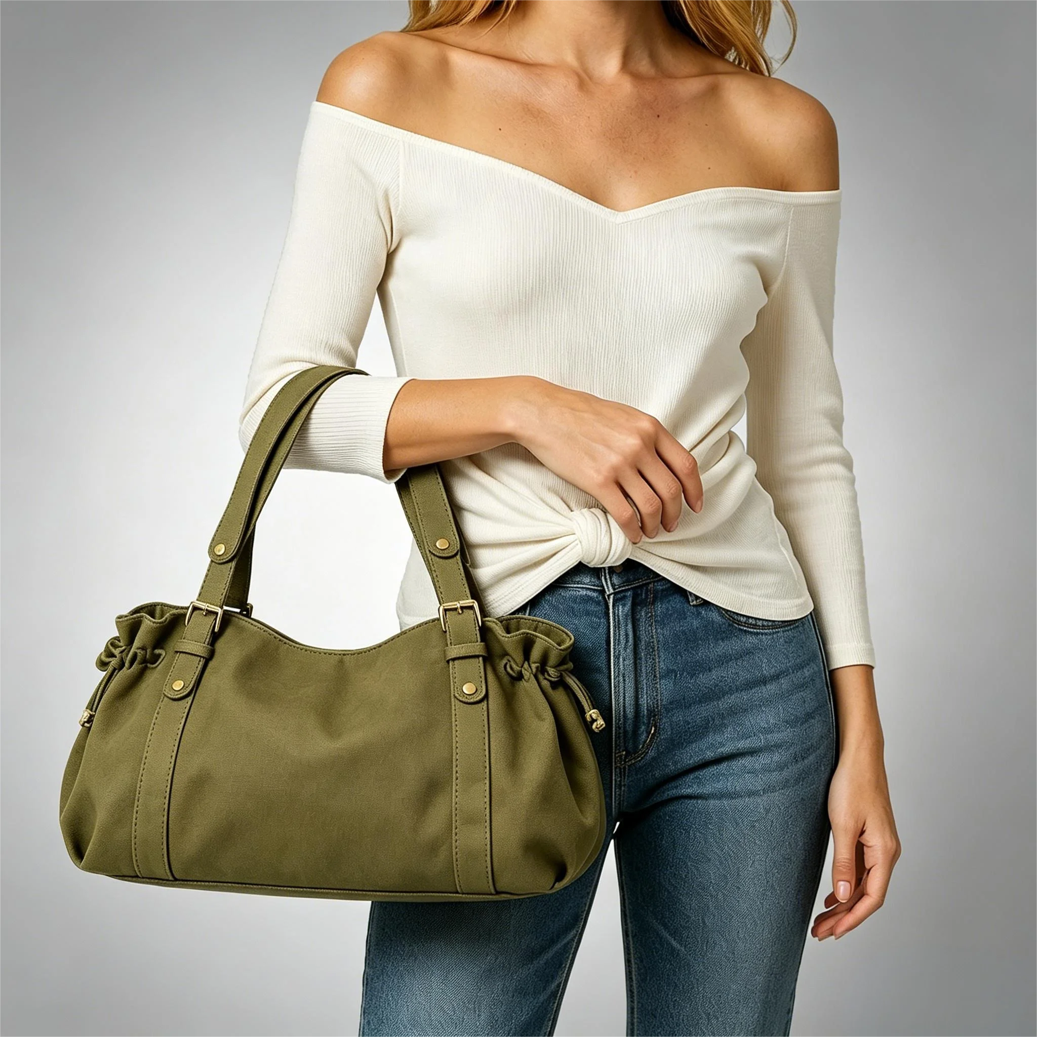 

Retro Trend Black Coffee Women's Frosted Leather Dumpling Bag Top-handle Satchel Crossbody Shoulder Tote Large Capacity Work Bag