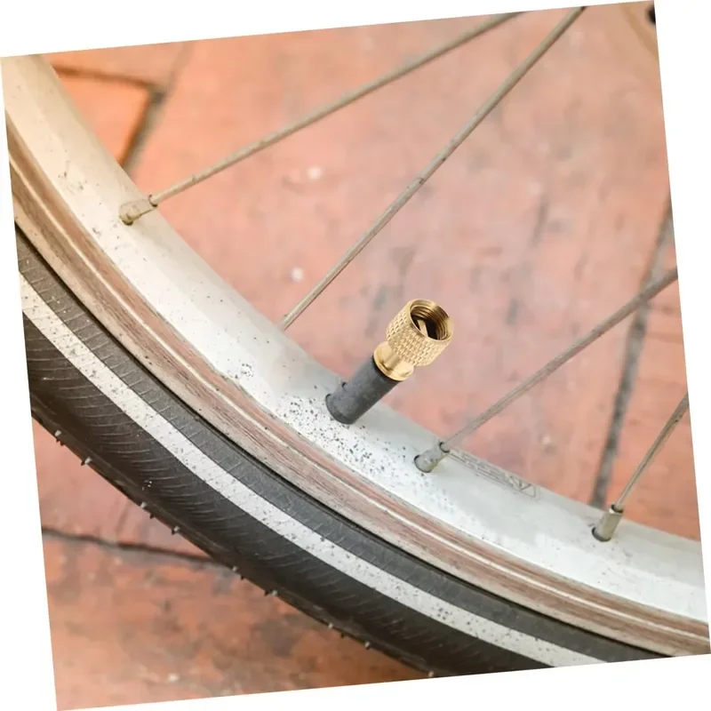 Hengtu Copper American French Converter Presta Adapter Bike Pump Accessories Road Mountain Hybrid Bikes Conversion Efficient