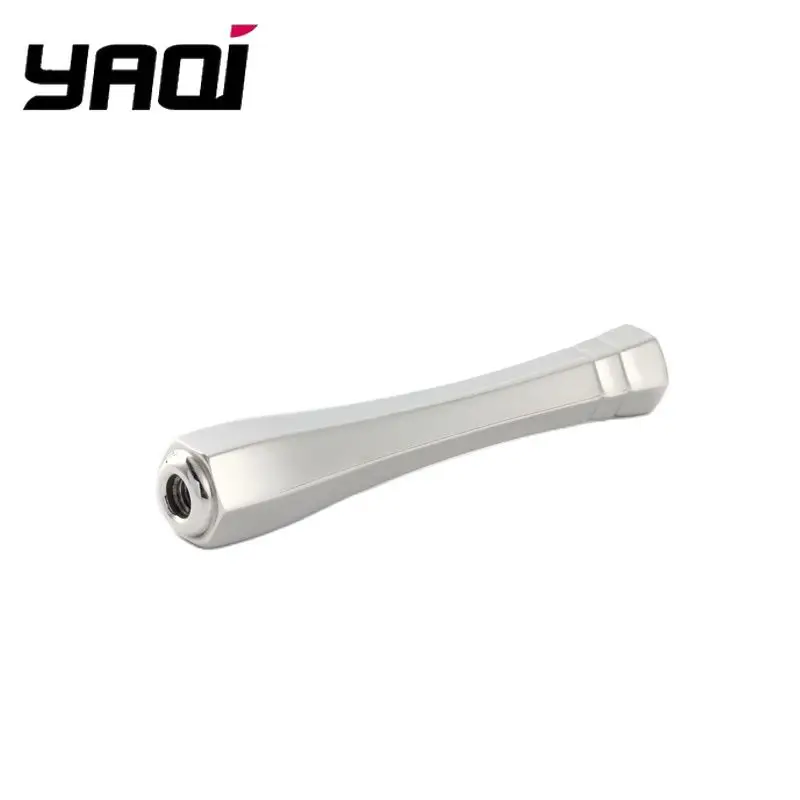 مقبض ماكينة حلاقة آمن مصقول ومشرق من YAQi للرجال 316 من الفولاذ المقاوم للصدأ، قبضة مريحة، تجربة حلاقة عتيقة