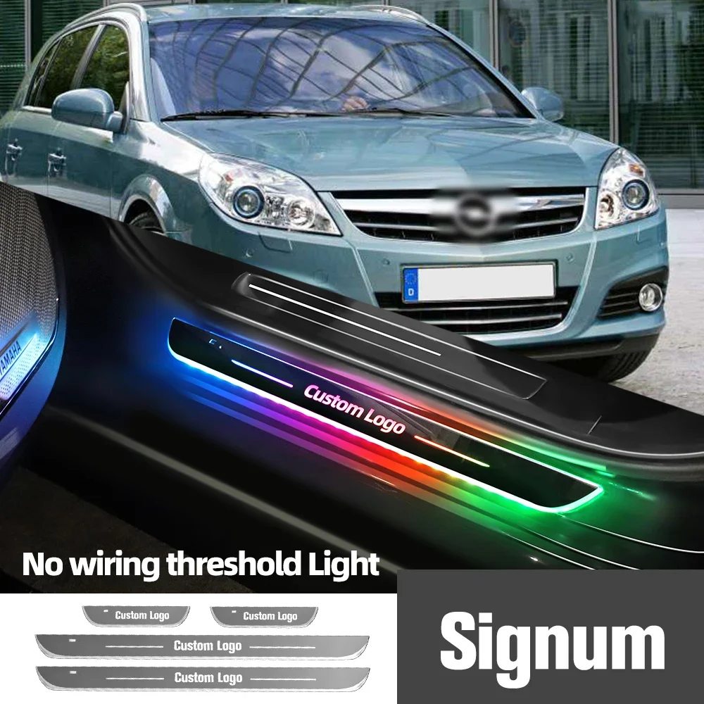 

For Opel Signum 2003-2009 2005 2006 2007 2008 Car Door Sill Light Customized Logo LED Welcome Threshold Pedal Lamp Accessories