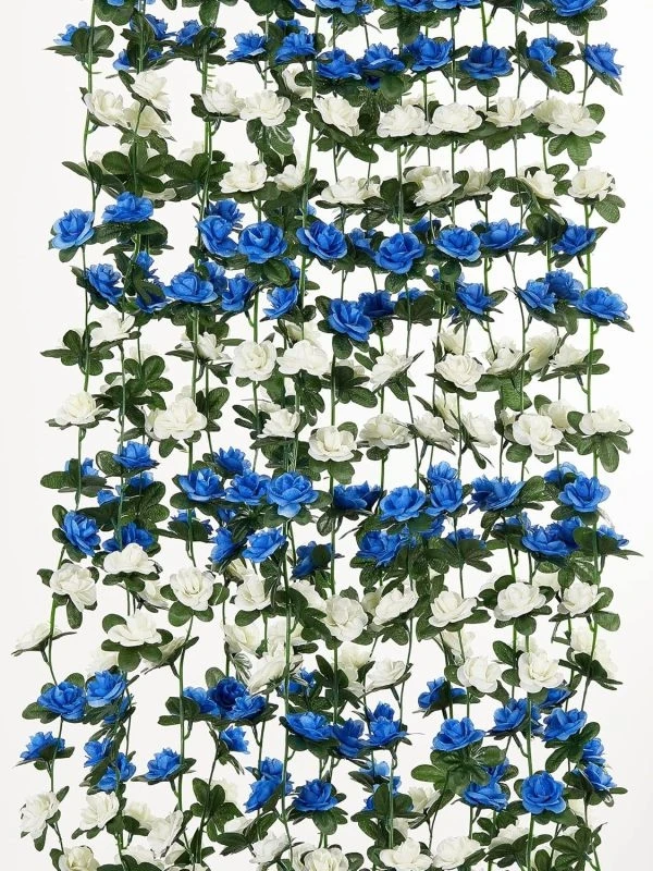 Kunstbloem Roos Garland Bruiloft Festival Huis Kamer Tafel Buiten Muur Kamerdecoratie Tuin Diy Hoge kwaliteit Geschenken Feest