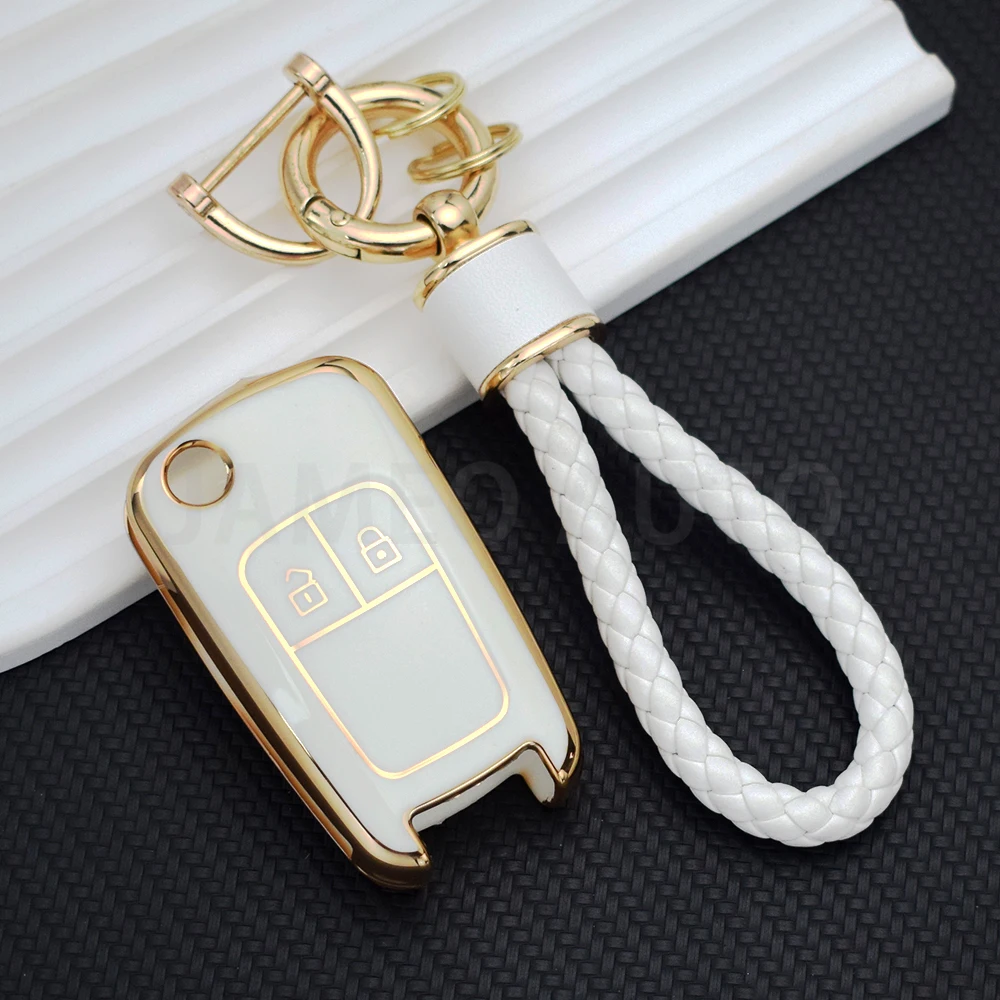 TPU Car Key Case Cover for Chevrolet Cruze Aveo Trax Sail Malibu Captiva Opel Vauxhall Astra J Corsa Insignia Mokka Protection view 6
