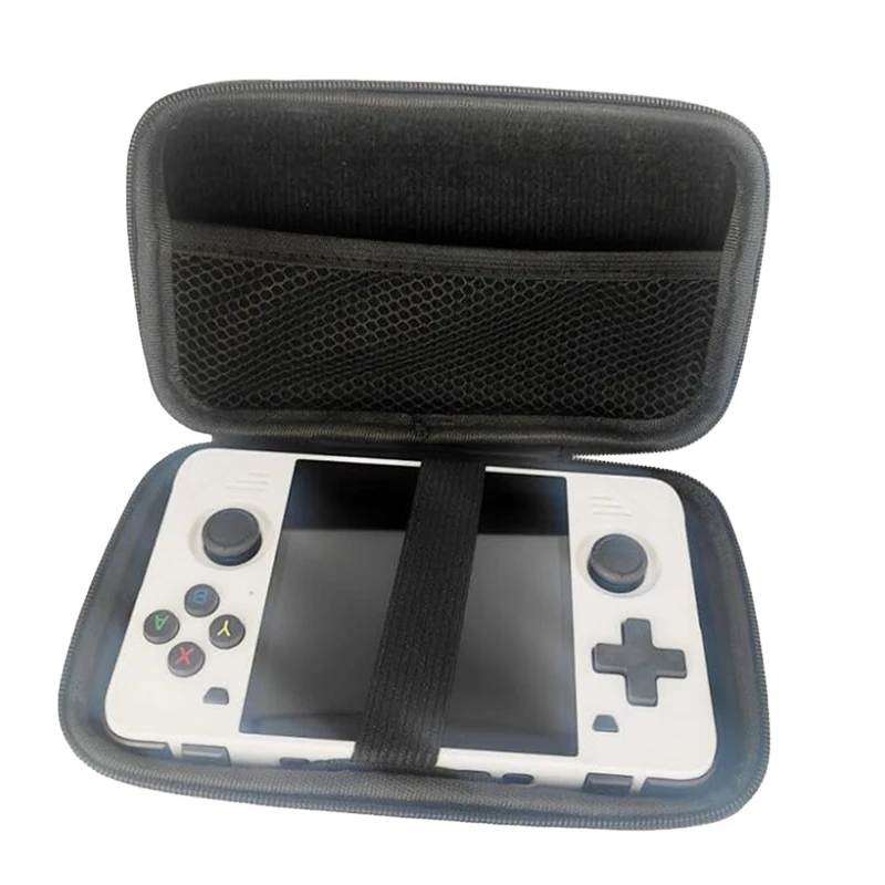 Game Console Handheld Bag for R36S/R35S/RGB30/RGB20SX/RG353M/RG35XX H Portable Storage Bag Shockproof Protective Case+Rocker Cap