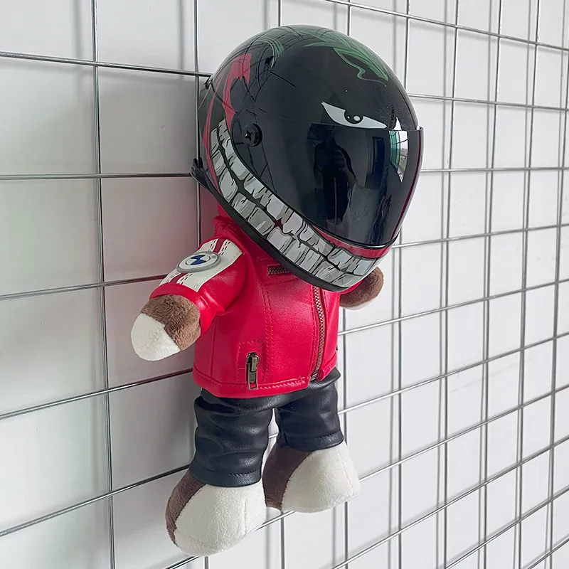 bear head motorcycle helmet Cover - catching appearance also helps other drivers spot you more easily Nature hits hard, we hit