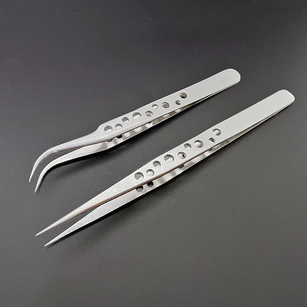 Eyelash Extension Tweezers Makeup Stainless Steel Eyelash 3D accurate Clip pinzas extensiones de pestañas