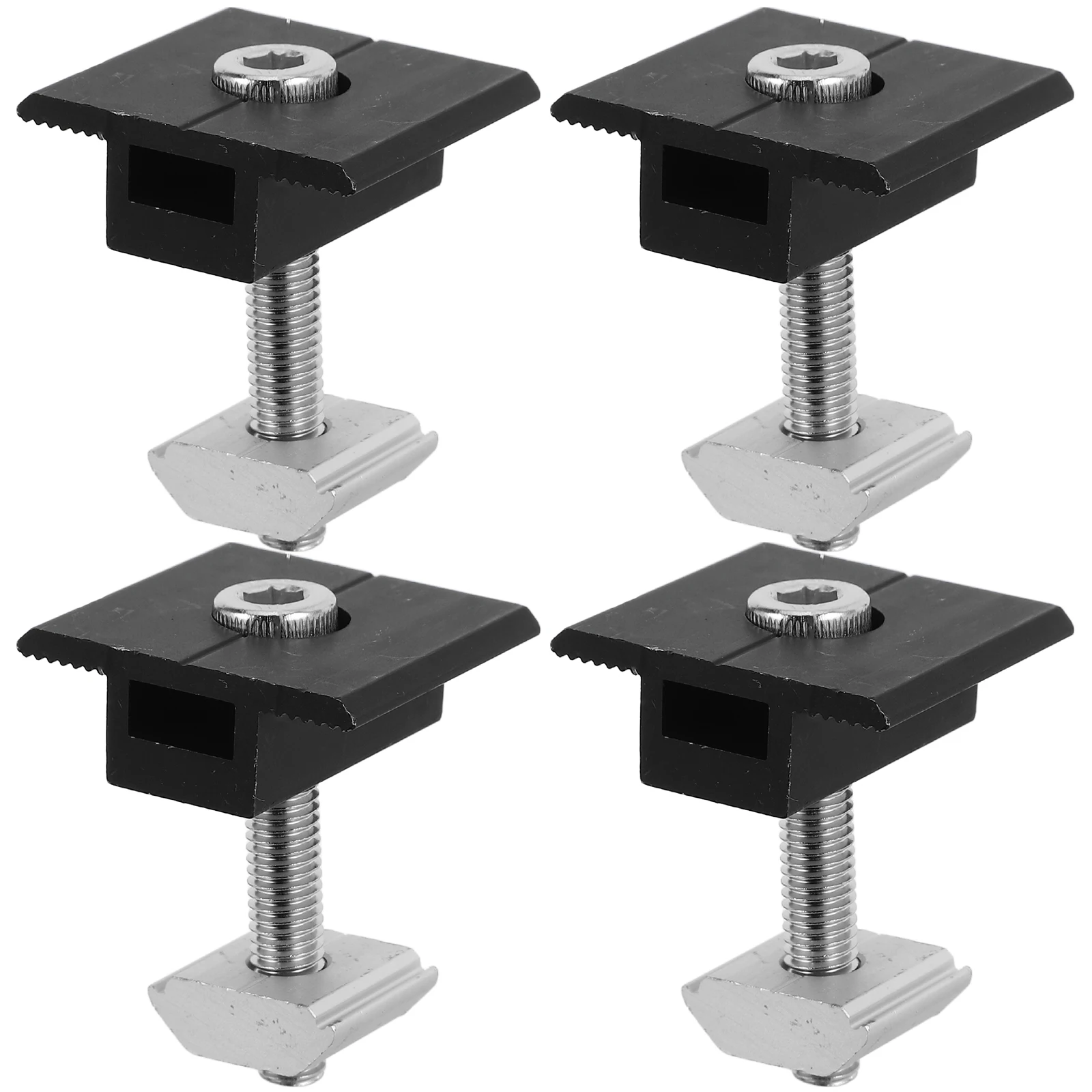 

4pcs Solar Panel Mid Clamps Aluminum Photovoltaic Mounting Brackets RV Balcony Accessories Suitable Most