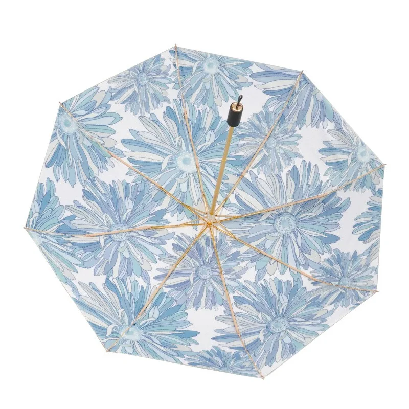 New 2024 Double Layer Flower Sunshade Umbrella for Women Sunny and Rainy Umbrella  Anti Wind  Sun Protection UV Umbrellas