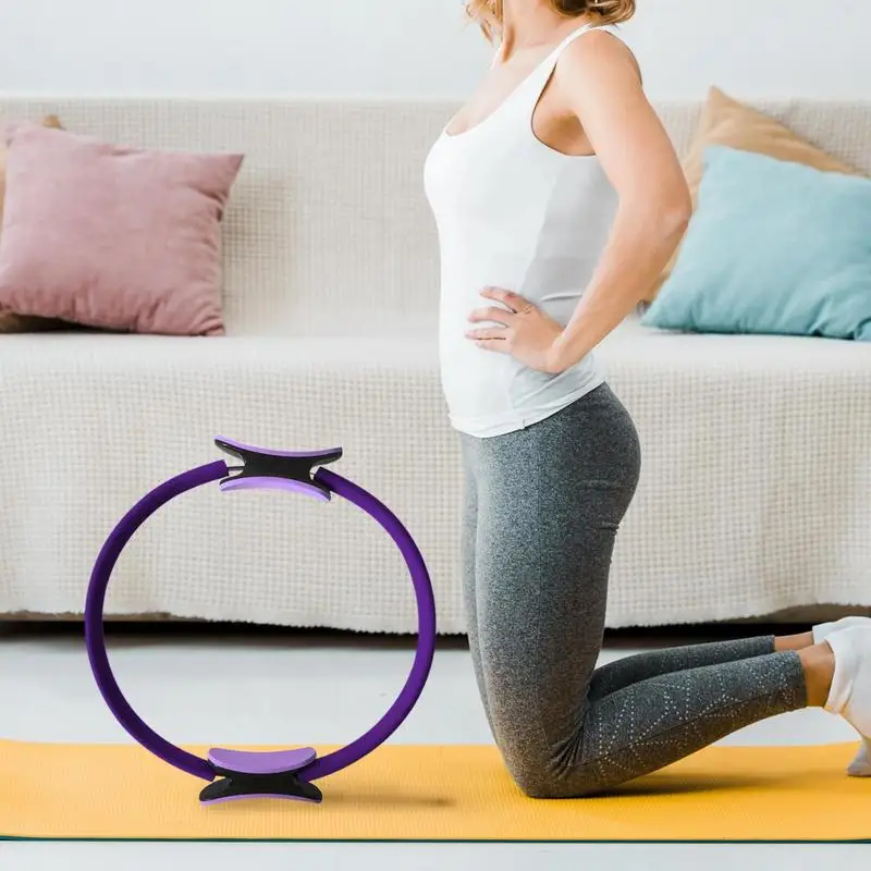 Pilates Ring Kit For Women Elastic Resistance Bands Pilates Ring Circles Set Booty Bands Stretching Equipment For Legs Arms And