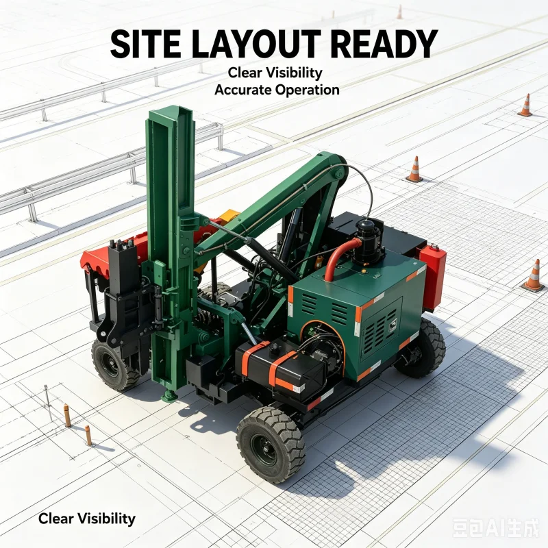 High Performance Guardrail Pile Driver Hydraulic Hammer Rammer For Road Safety Barrier Construction Piling Support Machine