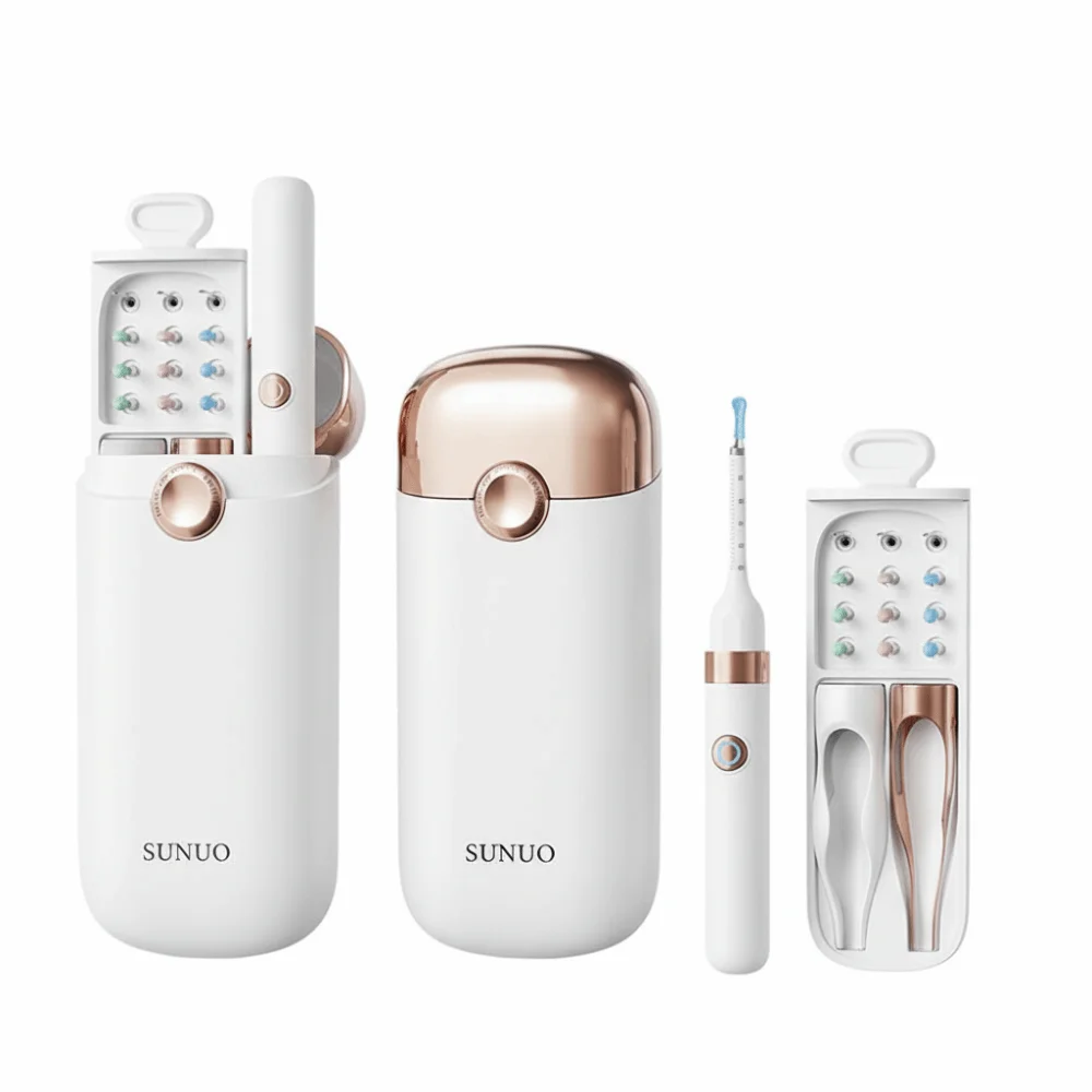 

Hot EarSight Plus Smart Visual Ear Cleaner 6 LED Lights 1080P Earpicks with tweezer FHD Video Otoscope Ear Care