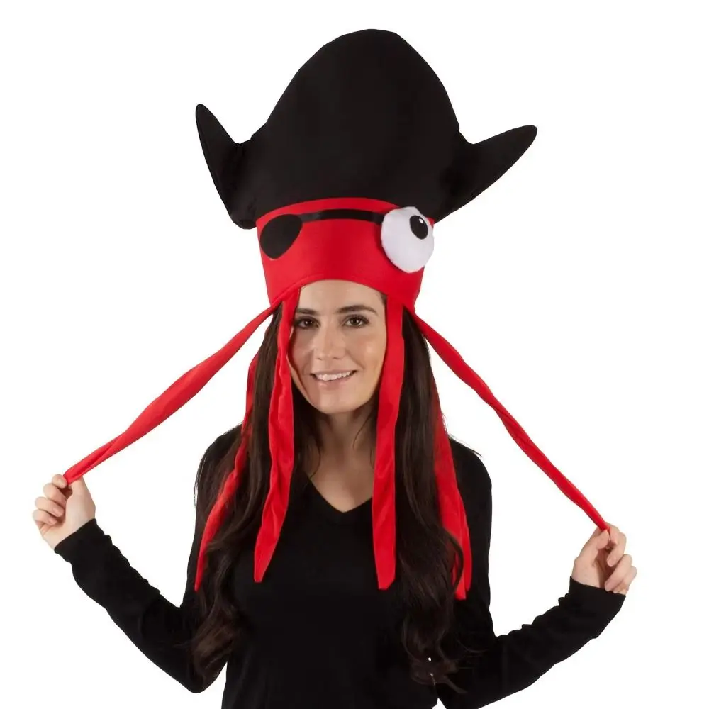 Halloween Celebration Octopus Cap Ocean Animal Headwear Funny Party Hat Cosplay Whimsical Octopus Costume Headpiece
