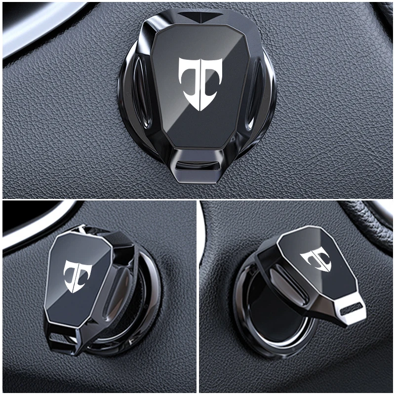 محرك السيارة بدء زر الغطاء الواقي المعادن بدء إيقاف الضغط على زر ملصق لشركة هيونداي توسكاني كوبيه تيبورون I30 I20 I40 IX35