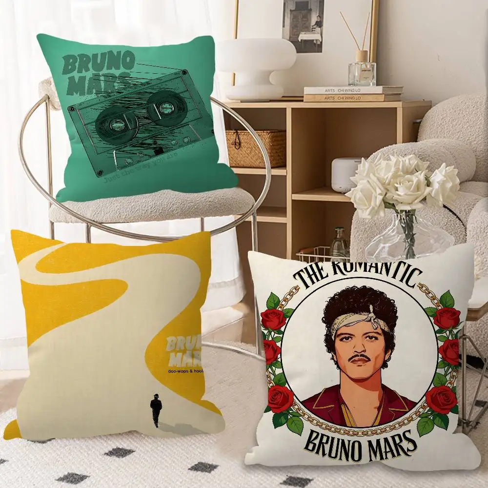 Singer Bruno Mars The Romantic Maple Design Cushion Cover Happy Autumn Harvest decor Holiday Decorati Pillow Cover