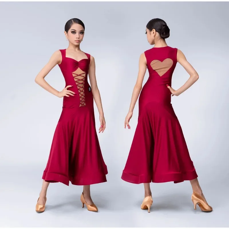 

Customized Modern Dance Dress National Standard Children's Professional Performance Clothes Latin Dance Dress Women Competition