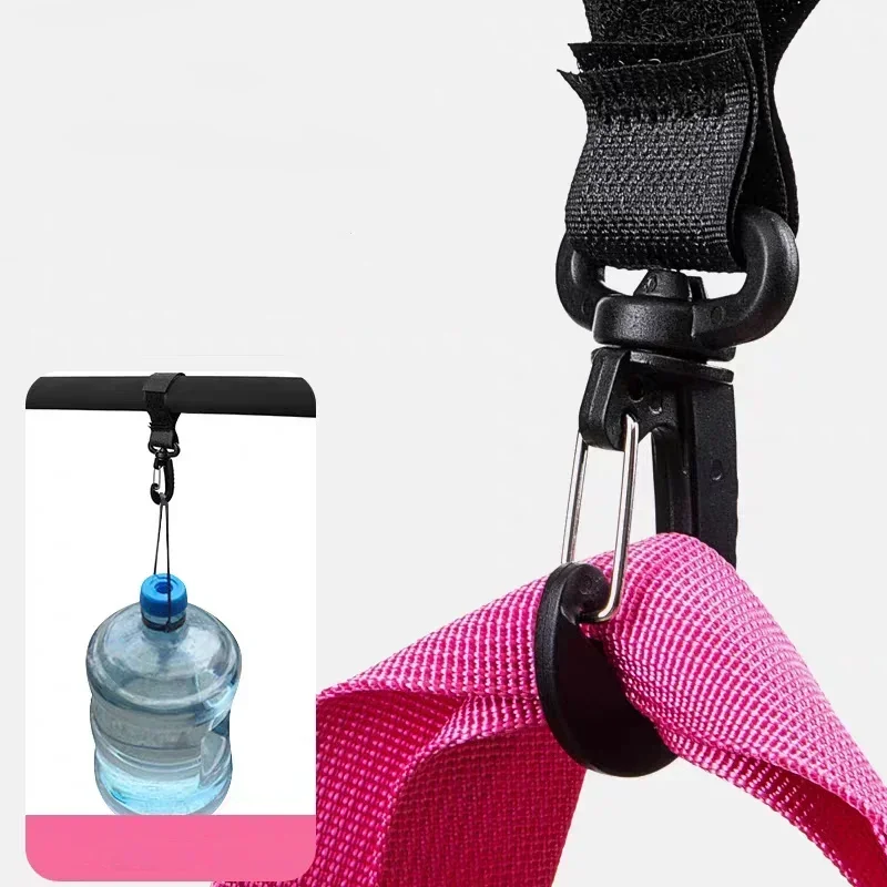 2/10Pcs Rotatable Hooks 360 Degree Heavy Duty Plastic Baby Stroller Hanging Hooks For Diaper Bags Keys Stroller Hangers For Mom
