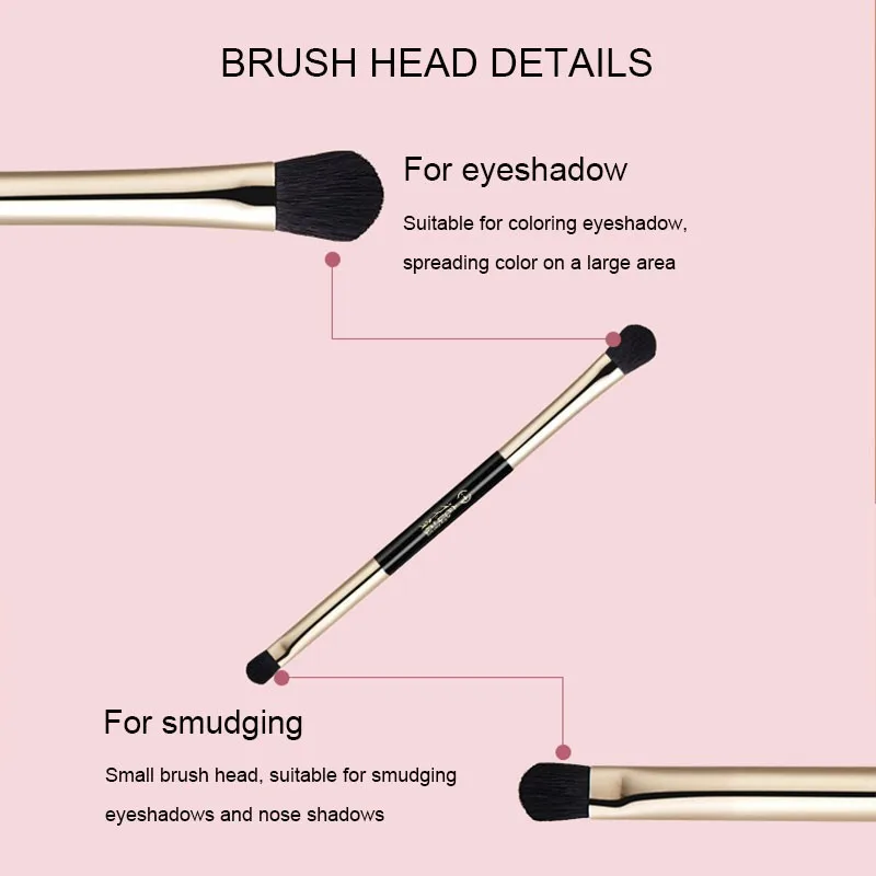 Double-headed Eye Shadow Brush Makeup Brushes Silkworm Eye Concealer Makeup Beauty Cosmetic Makeup Tool