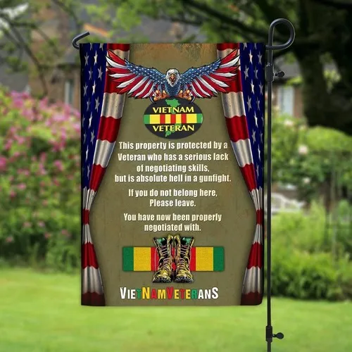 Memorial Day The Title Vietnam Veteran Cannot Be Inherited Double-sided Flag HHZ UUV HHM WZZ yyi