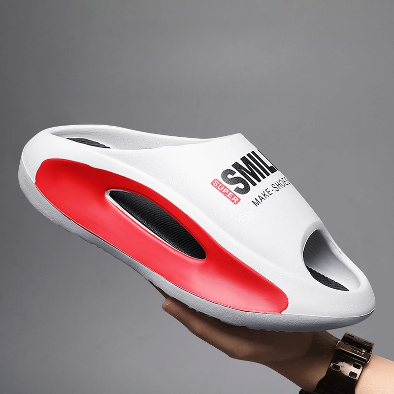 Men's Slippers EVA Slippers New Summer Casual Male Beach Shoes Fashion Soft Non-Slip Slipper Platform Slip-On Slippers for Men