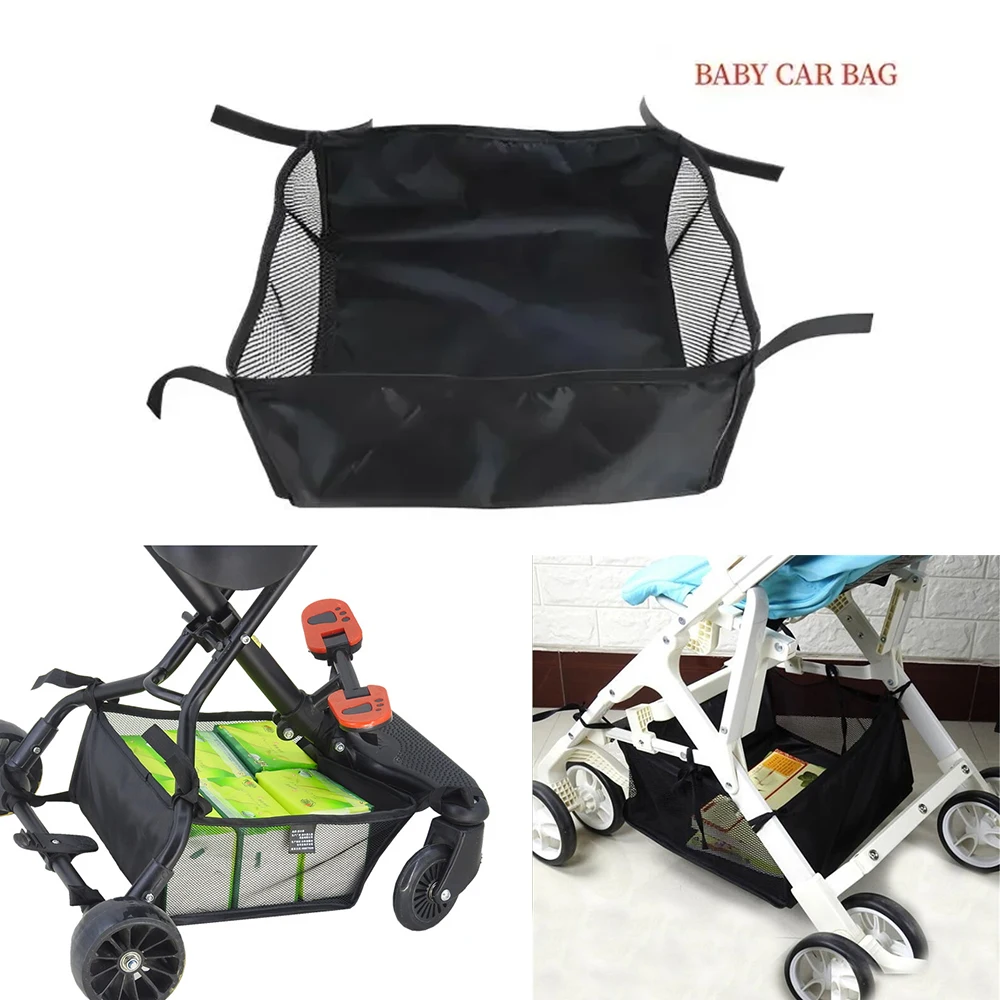 35 * 38cm Portable Stroller Bottom Basket Storage Bag Baby Stroller Storage Basket Universal Children's stroller accessories