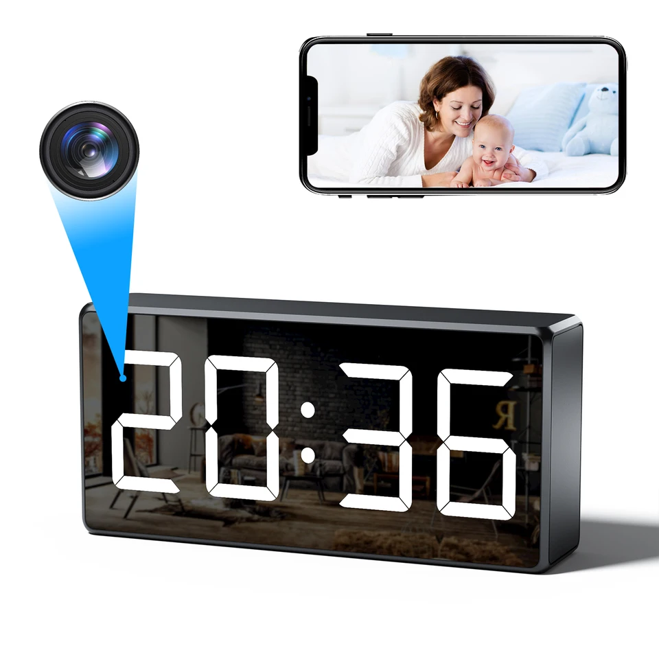 1080P HD WIFI 時計カメラ 166 度カメラマイクロ 監視カメラ S832a1dc01d334189a522f2cdde9f7