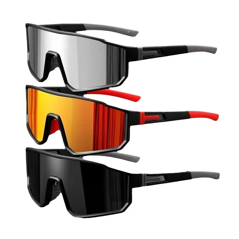 AliExpress NONE Oversized Men's Cycling Glasses for Men Bicycle Windproof Colorful Coating Sunglasses Outdoor Sports Motorcyc