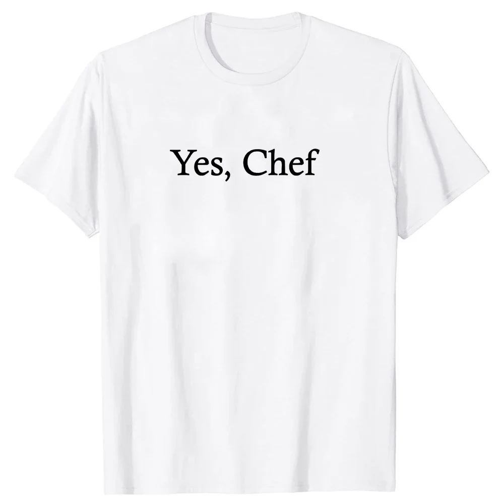 Funny Yes Chef Funny Restaurant Kitchen for Cooks Knife Retro BBQ T Shirts Cooking Graphic Short Sleeve Gifts T-shirt