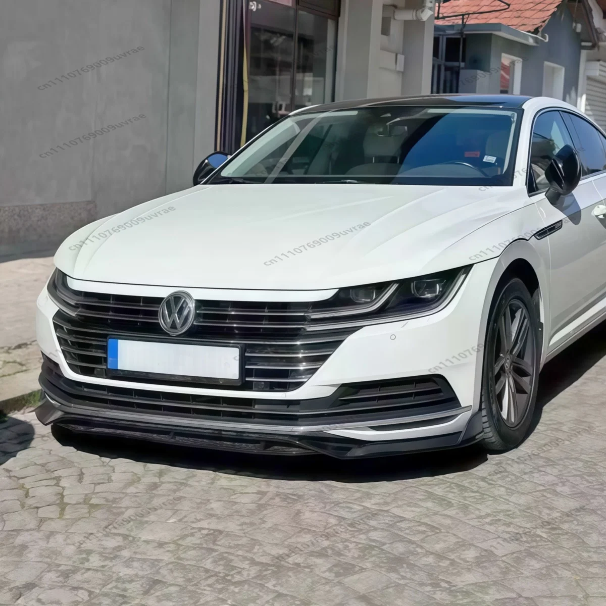 Gloss Black Front Bumper Splitter Lip Spoiler Diffuser Guard Body Kits Trim For Volkswagen Arteon CC 2019 2020 2021 Tuning Cover