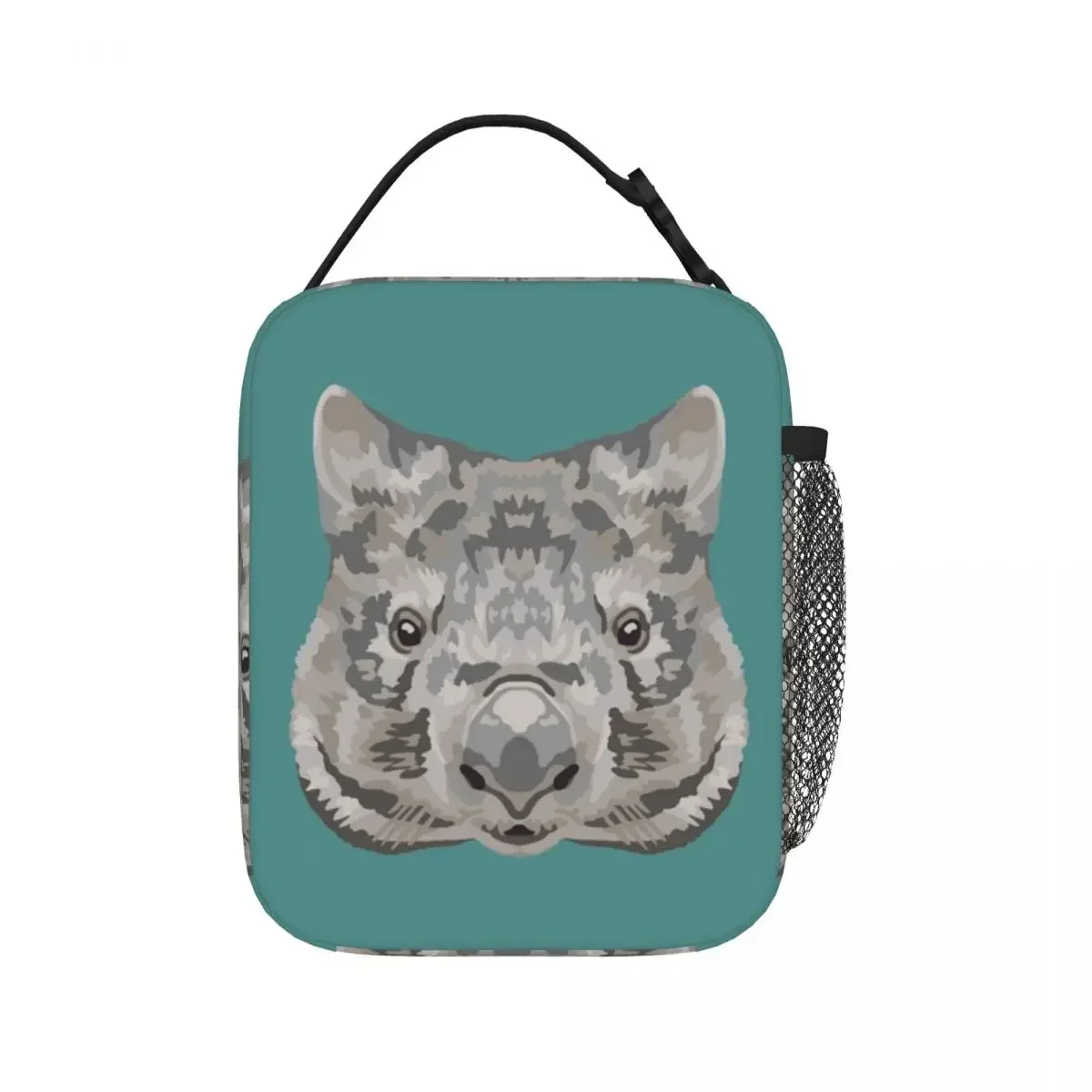 Common Wombat Face Lunch Bags Insulated Lunch Tote Waterproof Bento Box Resuable Picnic Bags for Woman Work Kids School