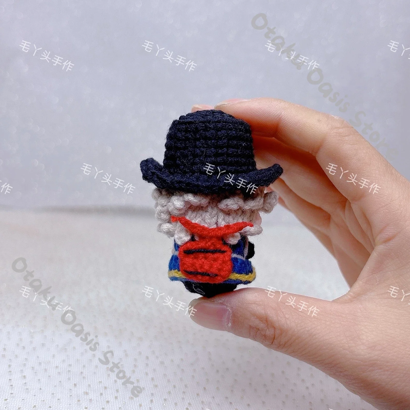 Identity Ⅴ William Ellis Florian Brand Pure Hand-knitted Wool Crochet Puppet Handcraft Cosplay Pendant Ornament Handmade Article
