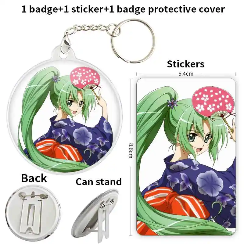 Sonozaki Mion Anime Character Badge Brooch anchor Peripherals PinCute Clothes Lover Fashion Chest tag Trinket Cartoon Peripheral