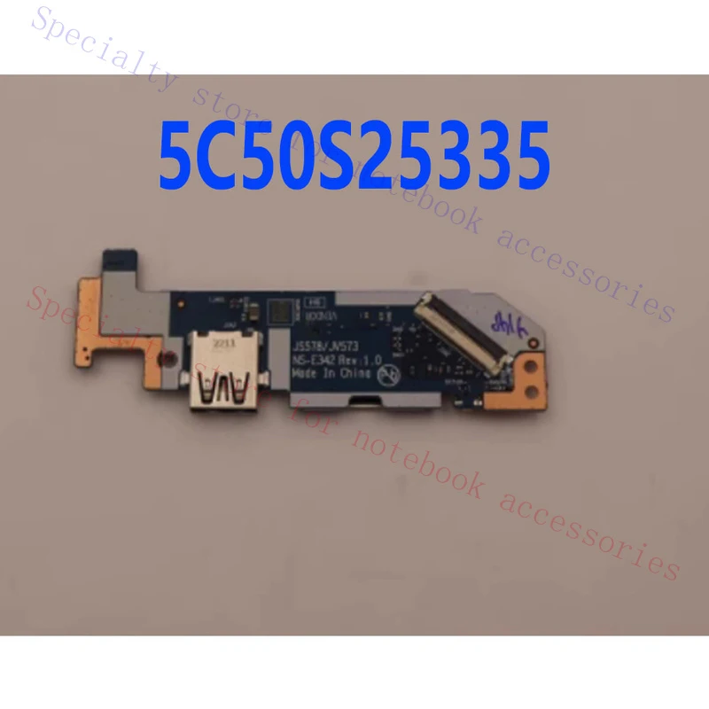 Placa de interruptor de alimentación USB para ordenador portátil Lenovo IdeaPad 3 15IAU7, NS-E342 5C50S25335, A+
