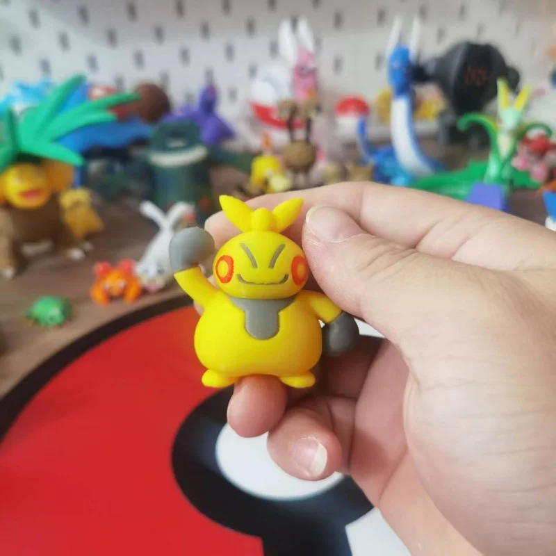 Pokemon Makuhita Hariyama 1:20 3d Stampato Action Figure Da Collezione Personaggio Anime Scrivania Decorazione Regalo Fai Da Te Modello Proporzionale Giocattolo