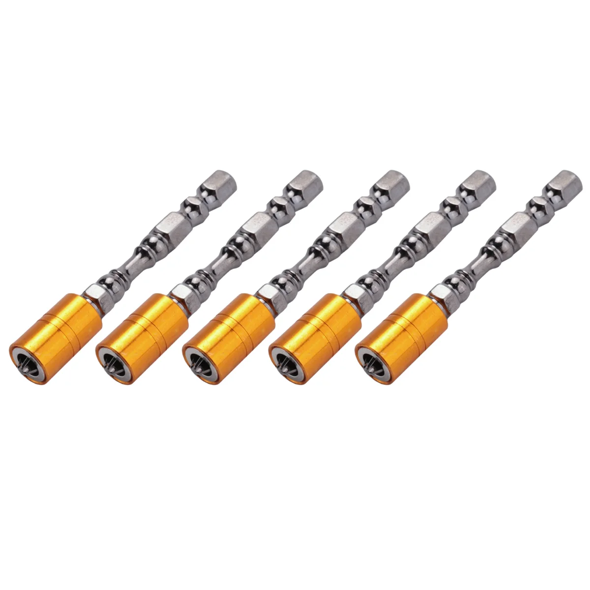 JUF-5 Pcs Strong Magnetic Screwdriver Bit Set 65Mm Electronic Screwdriver Bits For Plasterboard Drywall Screw