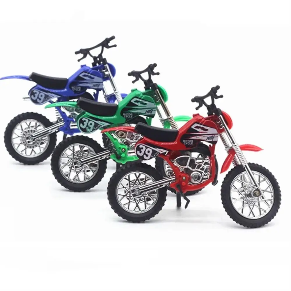 Modelo de motocicleta simulada, función deslizante, vehículo todoterreno, juguete de aleación para Motocross, colección de carreras, motocicleta, juguete de Metal, juguete para niños