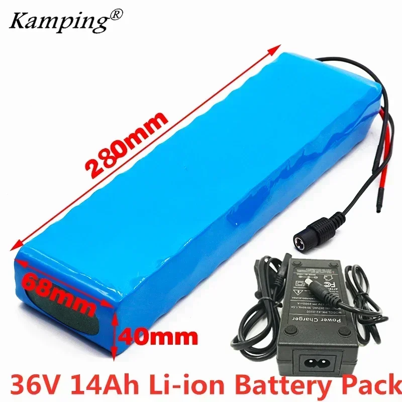 

36V 14ah Battery E-bike Battery Pack 18650 Lithium Battery Pack 500W High Power and Capacity 42V 14000mAh Ebike Electric Bicycle