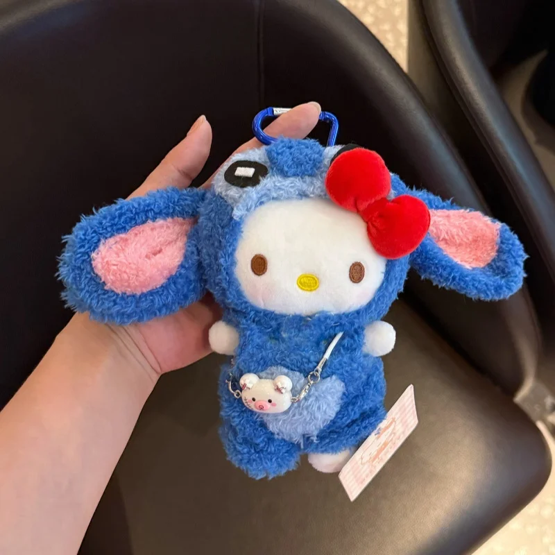 

Новый милый кулон «Hello Kitty», плюшевый брелок для сумки, очаровательная пушистая кукла, мягкая игрушка, декор для стола, подарок для девочек, женщин, кавайные аксессуары