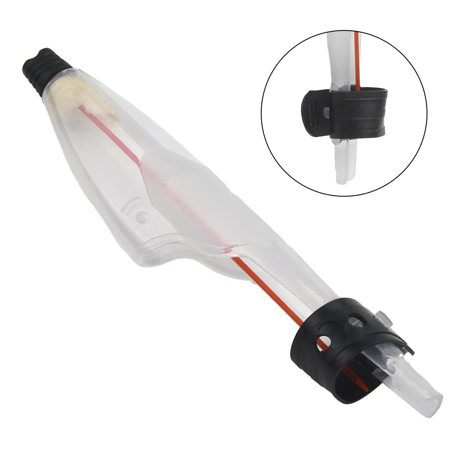 1pc Fishing Rod Tip Cover Durable Protection Cap For Rods Hassle Free Strap Design Compatible With All Pole Heads Transparent