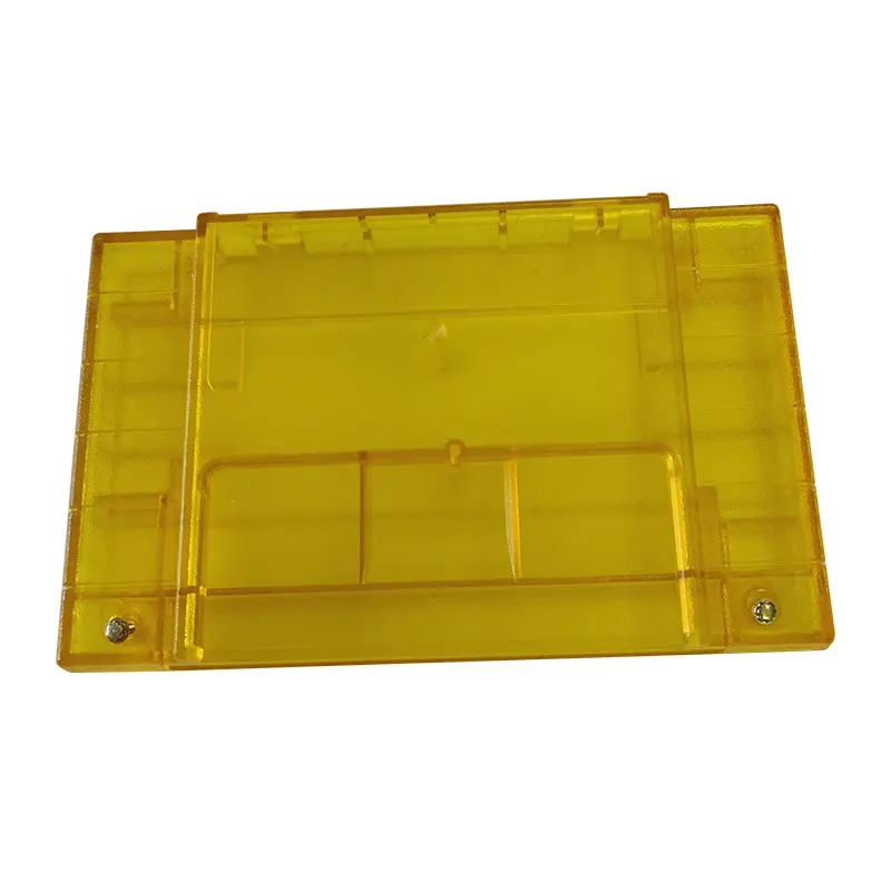 Imagem -03 - Game Card Cartridge Eua Versão Substituição Shell Caixa de Plástico Protetores Capa para Snes Sfc Transparente Amarelo Shell 10 Pcs