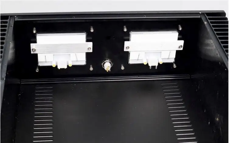 الفئة أ هيكل مكبر للصوت أسود كامل من الألومنيوم ، صندوق HiFi لتقوم بها بنفسك ، أمبير الطاقة ، علبة كبيرة ، A60