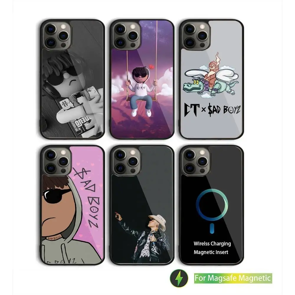 

Junior H Sadboyz 4 Life Phone Case For iPhone 16,15,14,13,12,11,Pro,Max,Plus,Mini,SE New Magsafe Magnetic Wireless Charging
