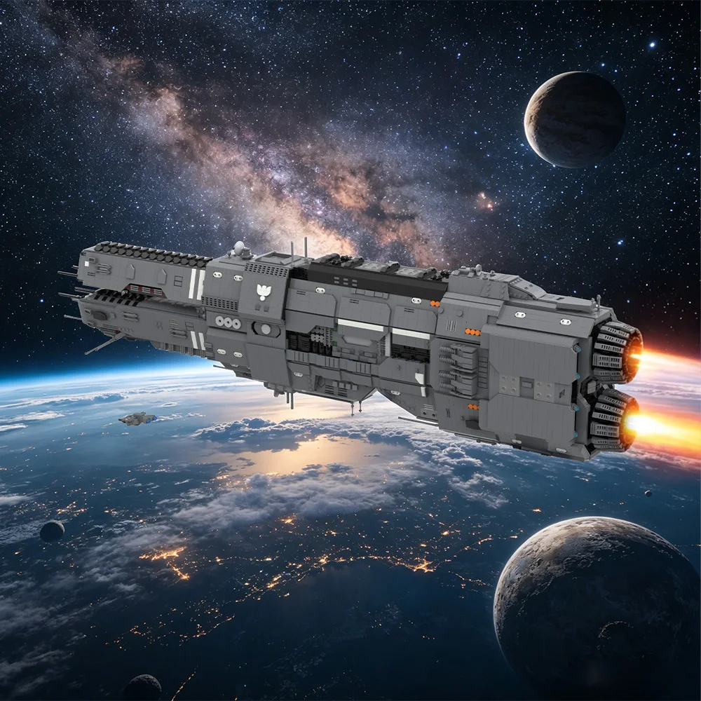

MOC UNSC Artemis Agrotera Building Blocks Artemis-class Battlecruiser Military Battle Ship Brick Toy Adult Gift