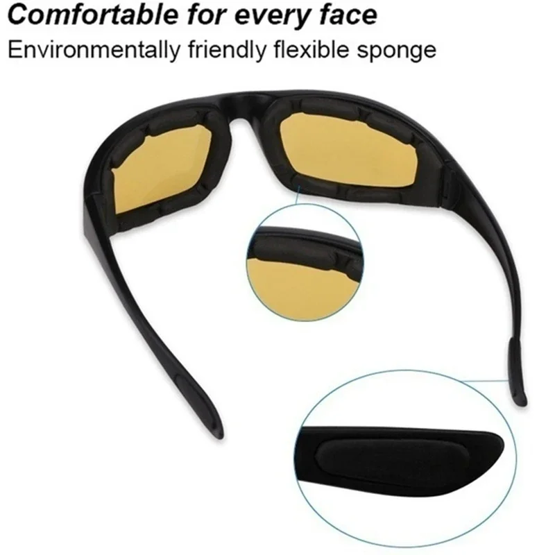 Outdoor bicycle riding glasses CS tactical hunting shooting air cushion protective glasses motorcycle windproof goggles