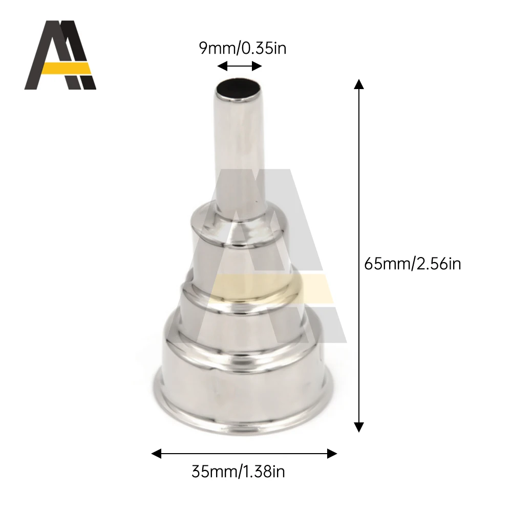 Wind Nozzle Durable Replacement Reduce Wind Nozzle 35 MM To 65X9MM Hot Heater Nozzle Hot Air Gun Nozzle Accessories