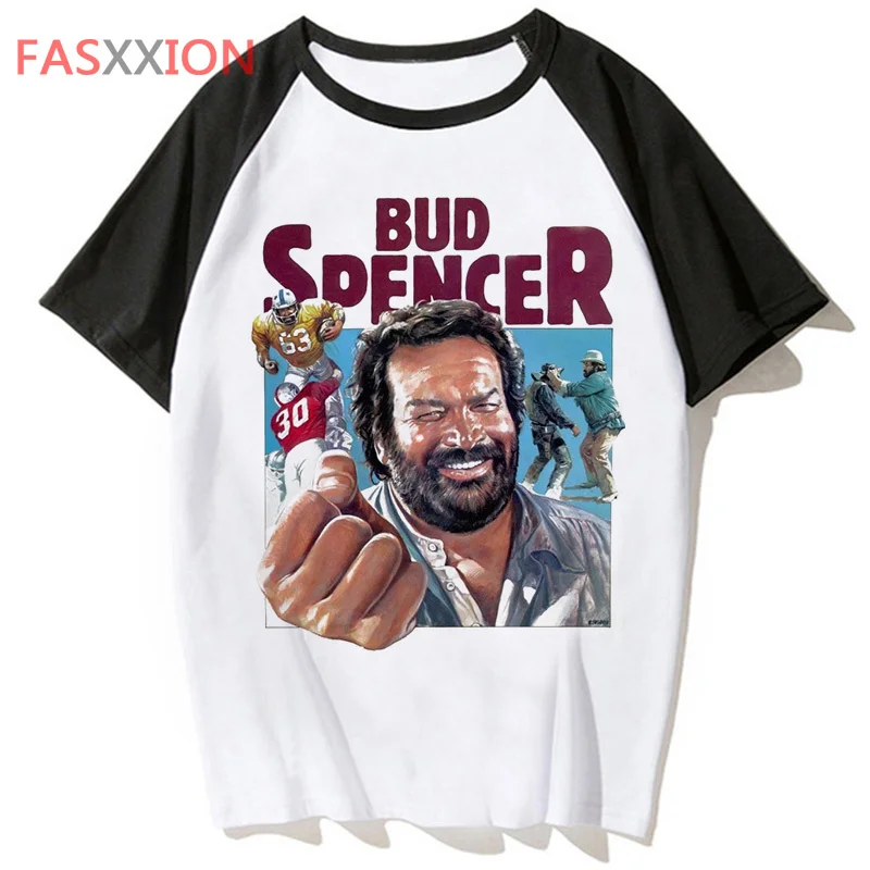 Bud Spencer tshirt men harajuku kawaii couple clothes graphic tees ulzzang t-shirt summer top streetwear graphic tees women