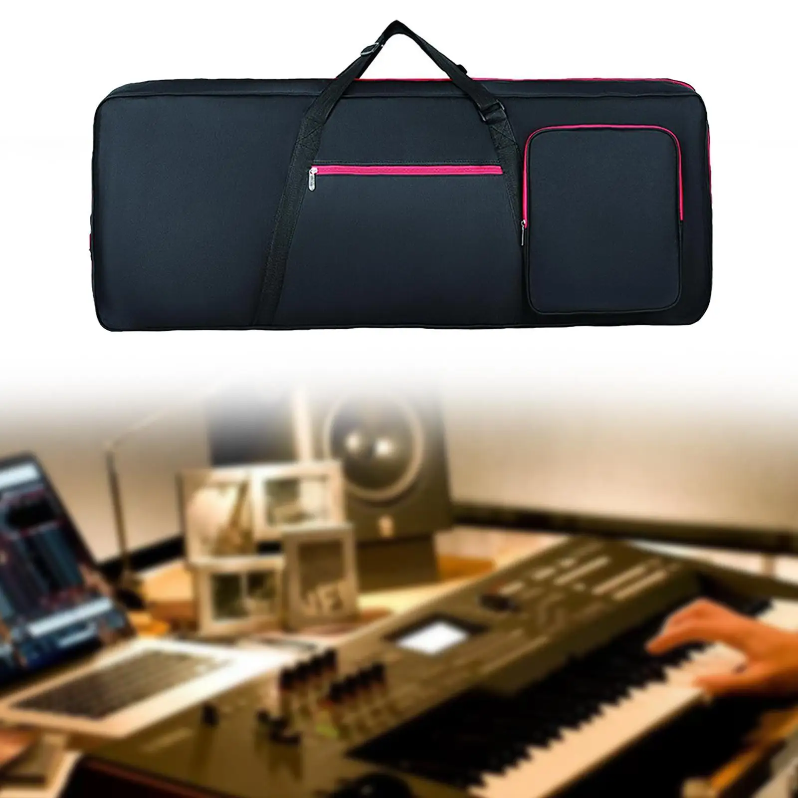 

61 Key Keyboard Bag Waterproof Keyboard Case for Music Studio Travel Concert