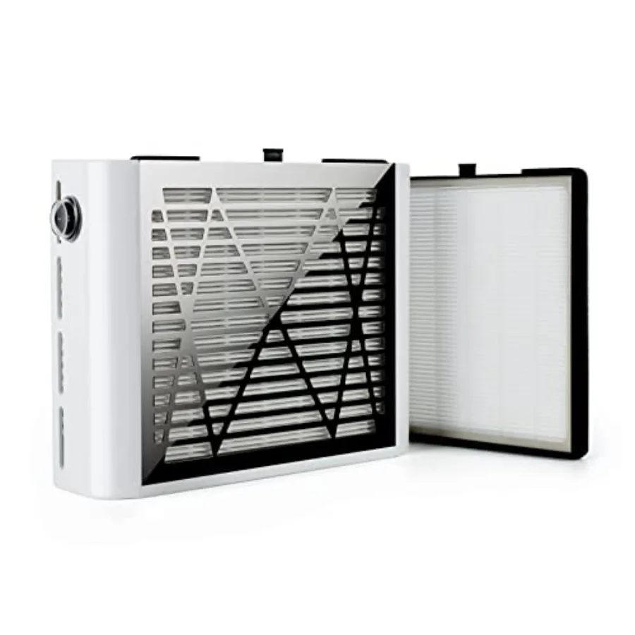 

Nail Dust Collector Machine 60W with 2 Reusable Filters Vacuum Dust Collector Fan for Acrylic Nails and Poly Nail Exten