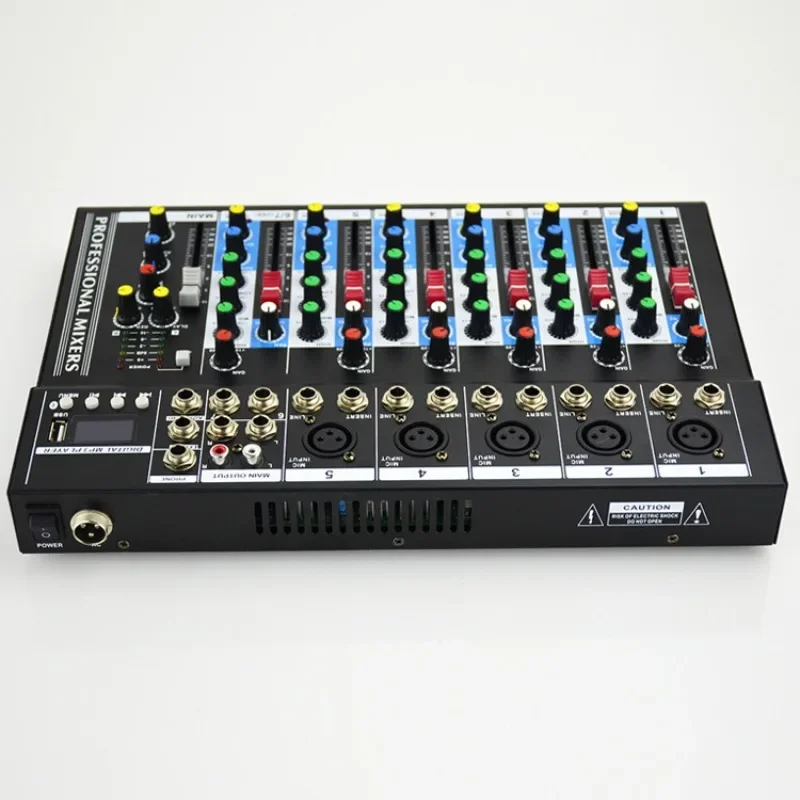 

Mixing Console with 7-channel Stage Wedding Performance Reverberation Effect Bluetooth USB Network Live Broadcast