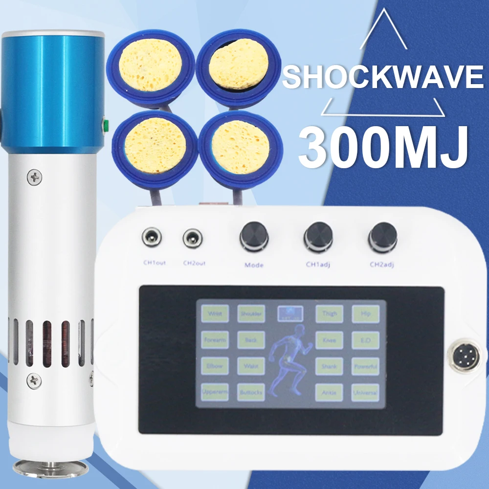 Shockwave Physiotherapy Machine EMS Effective For ED Treatment 300MJ Shock Wave Massager Ankle Pain Relief Relaxation New Handle