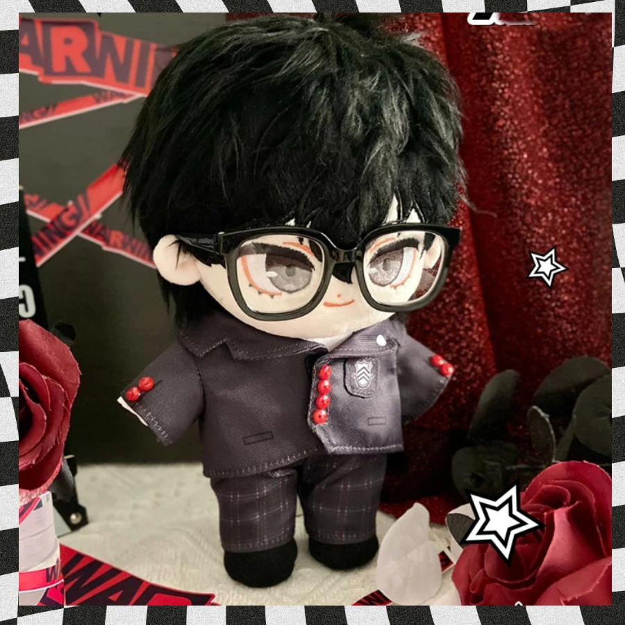 

20 см плюшевая кукла Amamiya Ren, сменная одежда с героями мультфильмов, мягкая подушка «сделай сам», P5, куклы-джокер, плюшевые игрушки, праздничные подарки для детей